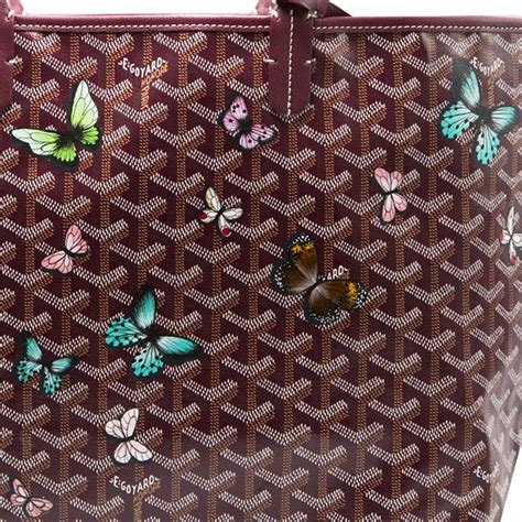 butterfly goyard bag|Goyard Goyardine Butterfly St. Louis PM w/ Pouch .